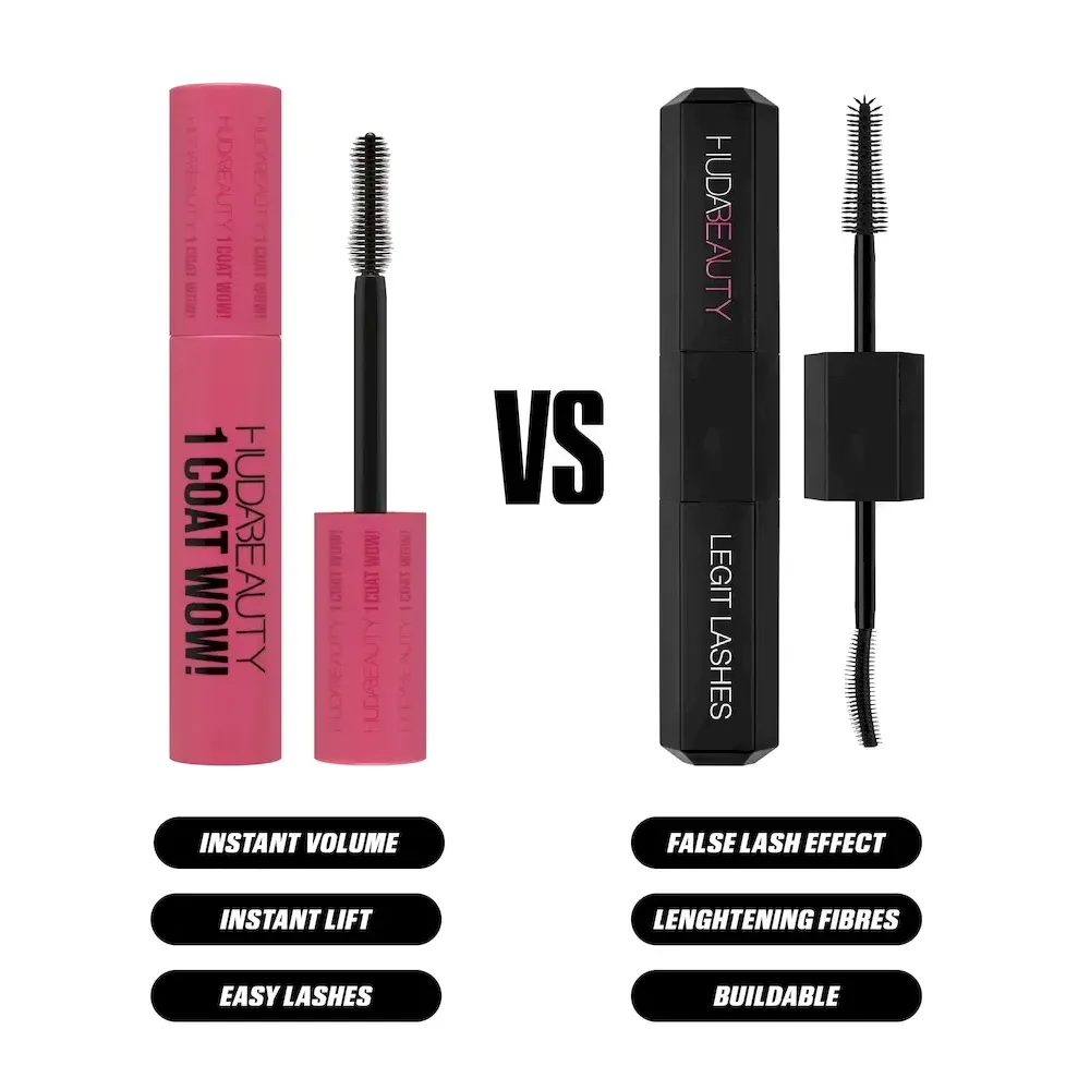 HUDA BEAUTY 1 COAT WOW! EXTRA VOLUMIZING AND LIFTING MASCARA - Image 8